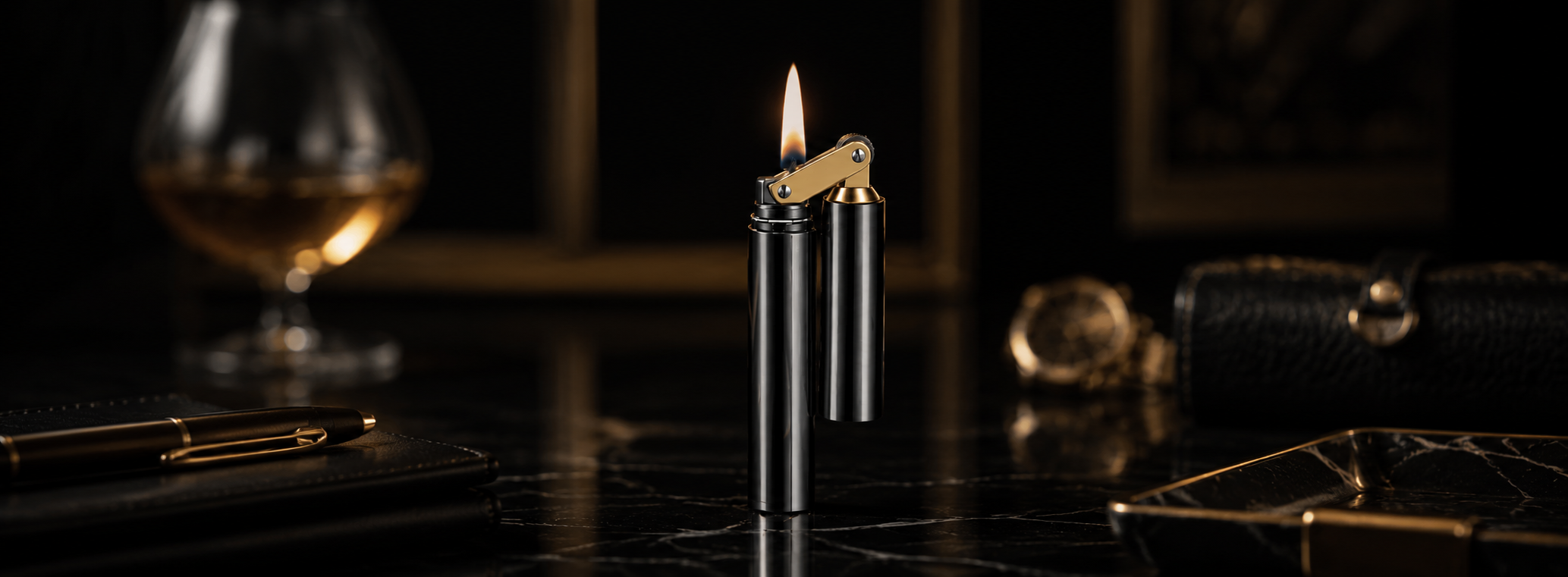 Premium Black
 Nunchaku Lighter Banner