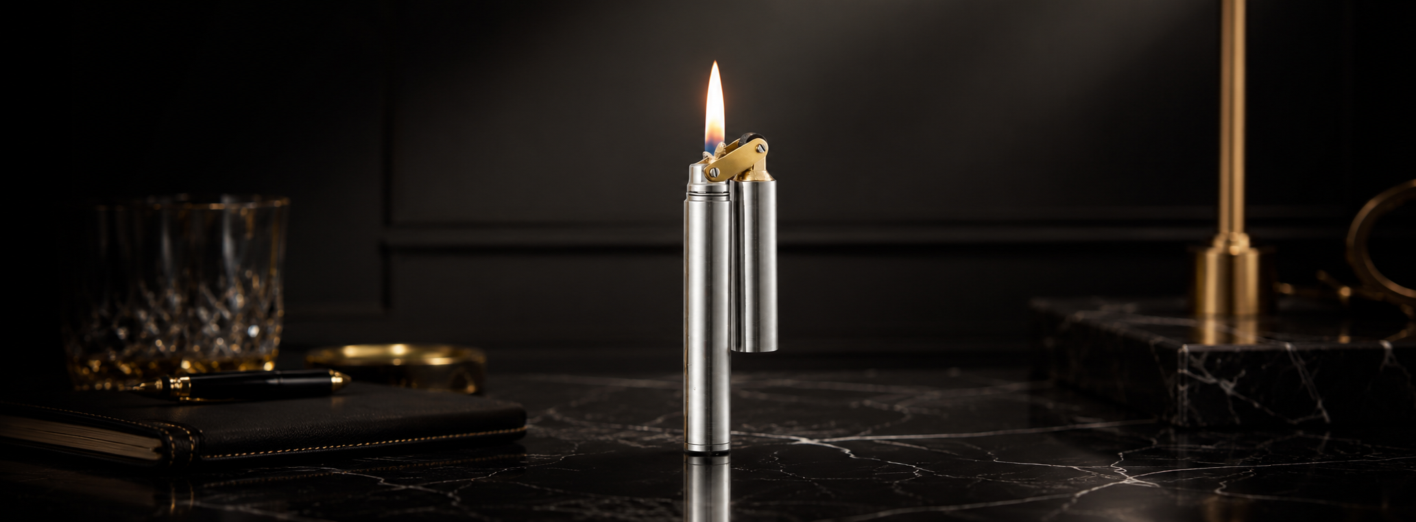 Premium Silver
 Nunchaku Lighter Banner