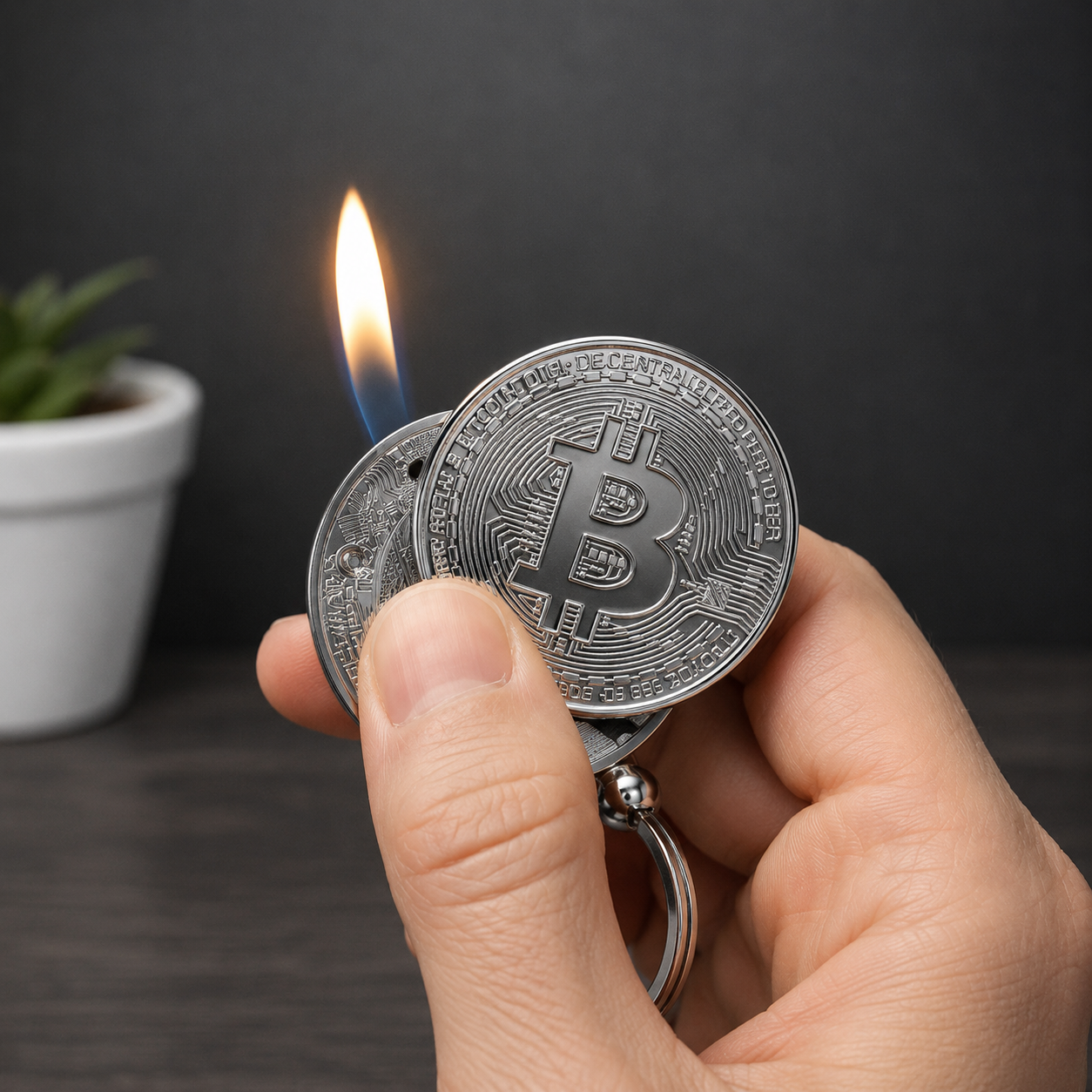 smokeking  bitcoin lighters