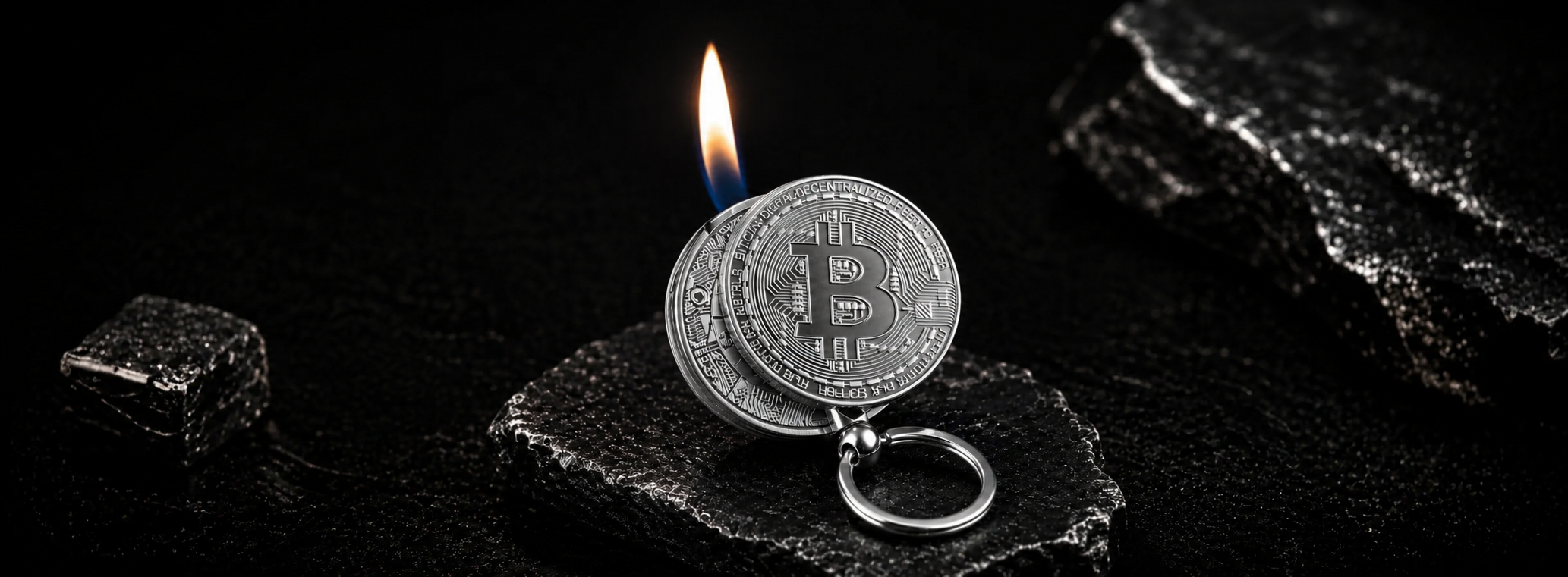 Premium Silver smokeking Lighter Banner