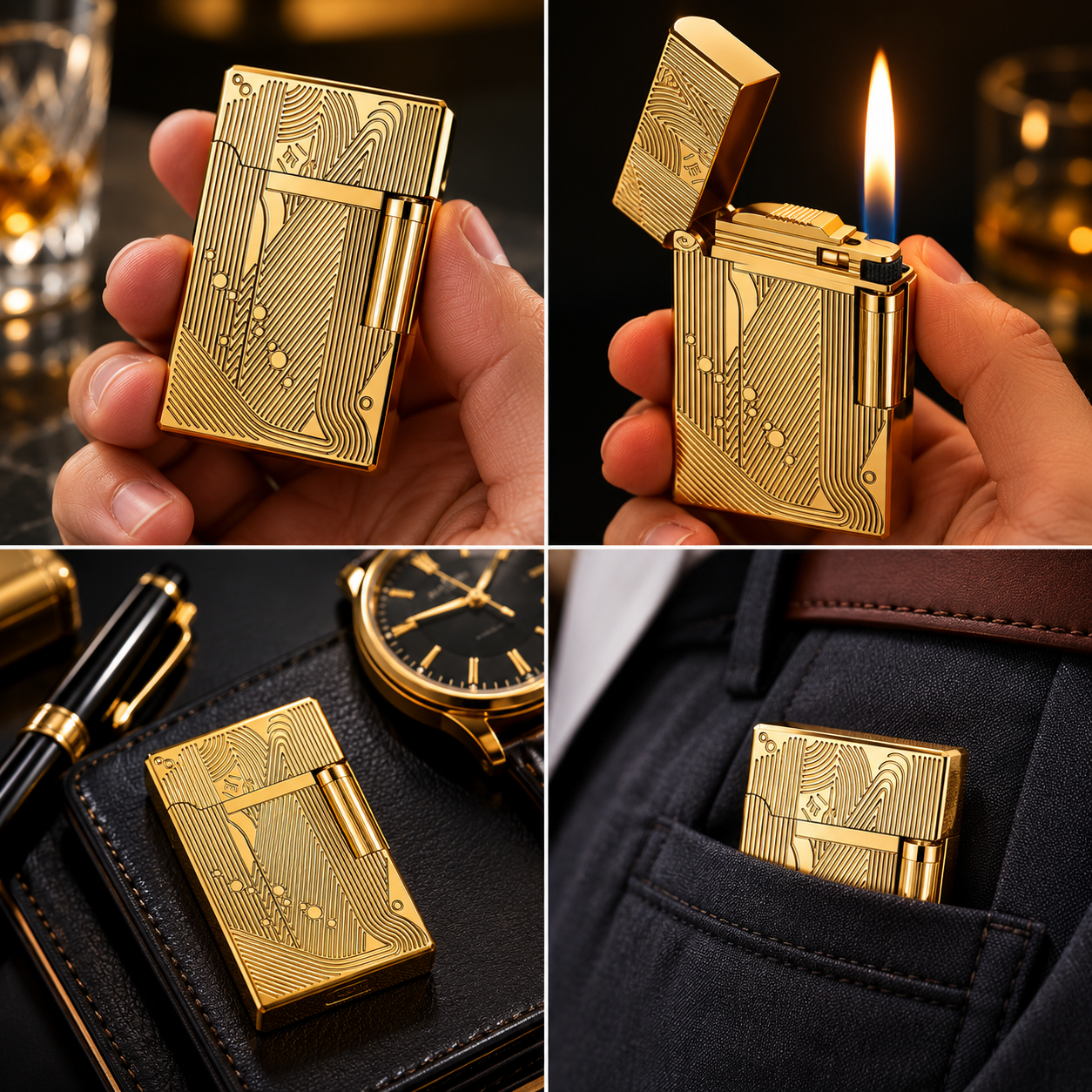 Titanium-Cut Titanium 
 Sanji   Lighter