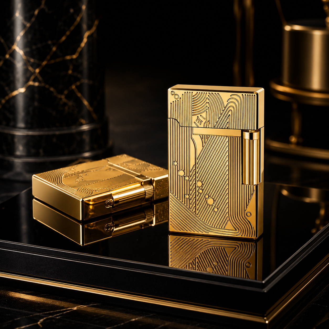 Titanium-Cut Titanium 
 Sanji   Lighter