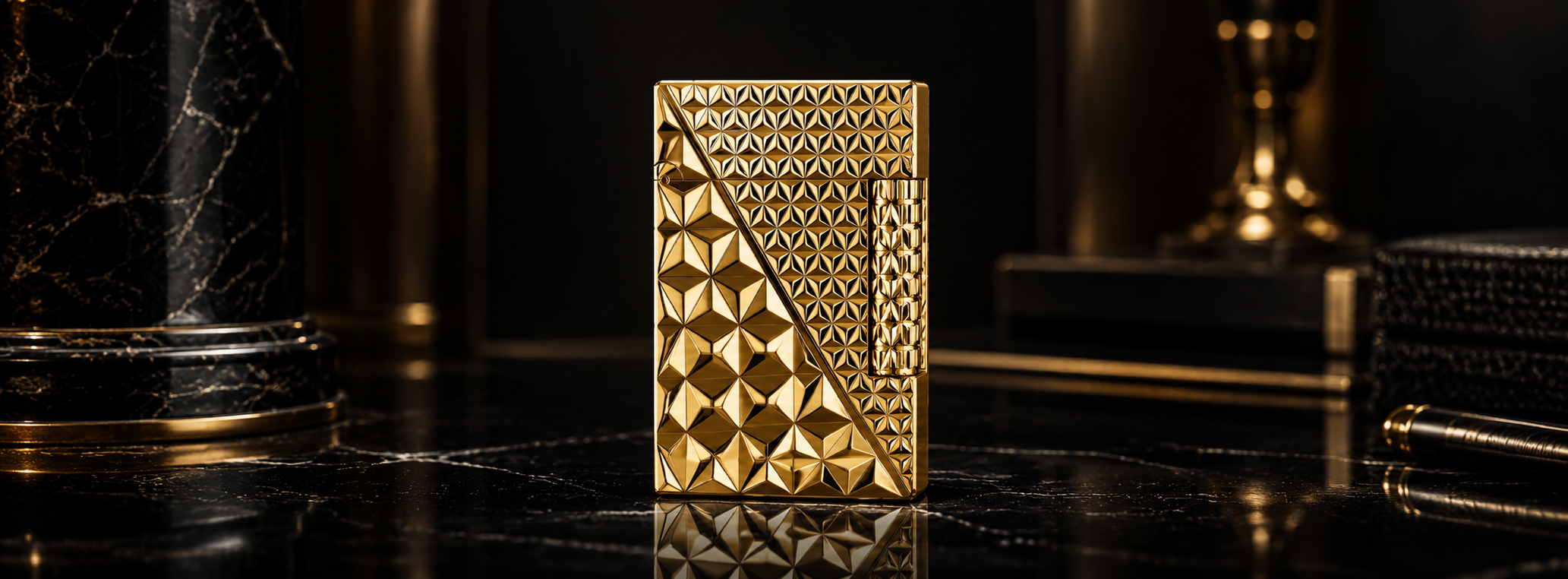 Premium Diamond-Cut gold
 Sanji Lighter Banner
