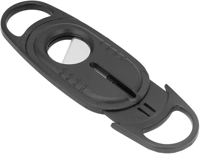 Smoke King Single-Edged – Precision Cutter with Single Blades, Pocket Size Portable Tool for Neat Cutting – Classic Black Finish