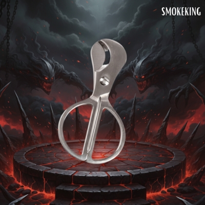 Smoke King Premium Stainless Steel Silver Scissors