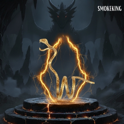 Smoke King Gold Snake Finger Cigarette Holder Ring | Retro Copper Blunt Holder | Adjustable Hands-Free Smoking Ring | Fits 8mm Cigarettes | Stylish Gift