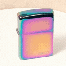 Smoke King Rainbow Kerosene Lighter | Zorro Classic Vintage Brass Windproof Sanding Wheel Pocket Lighter | Classic Smoking Gift for Men (Fuel Not Included) animation