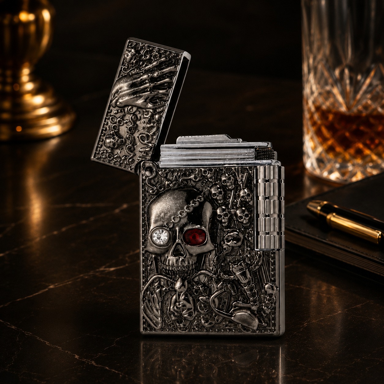 Sanji 3D Skull Lighter Side View