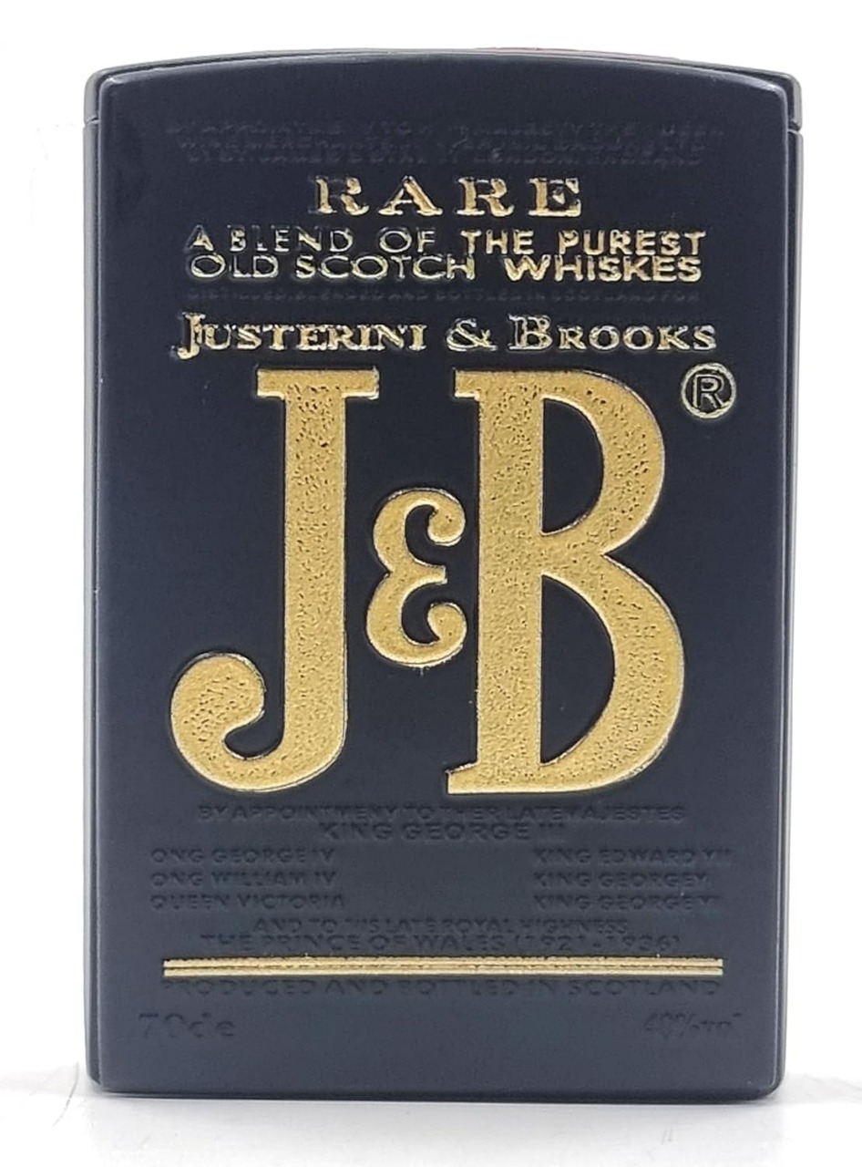 J&B Black Windproof Jet Flame Windproof Cigarette Lighter - Pocket Lighter