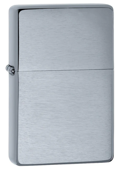 Smoke King Silver Metal Brushed Chrome Vintage lighter