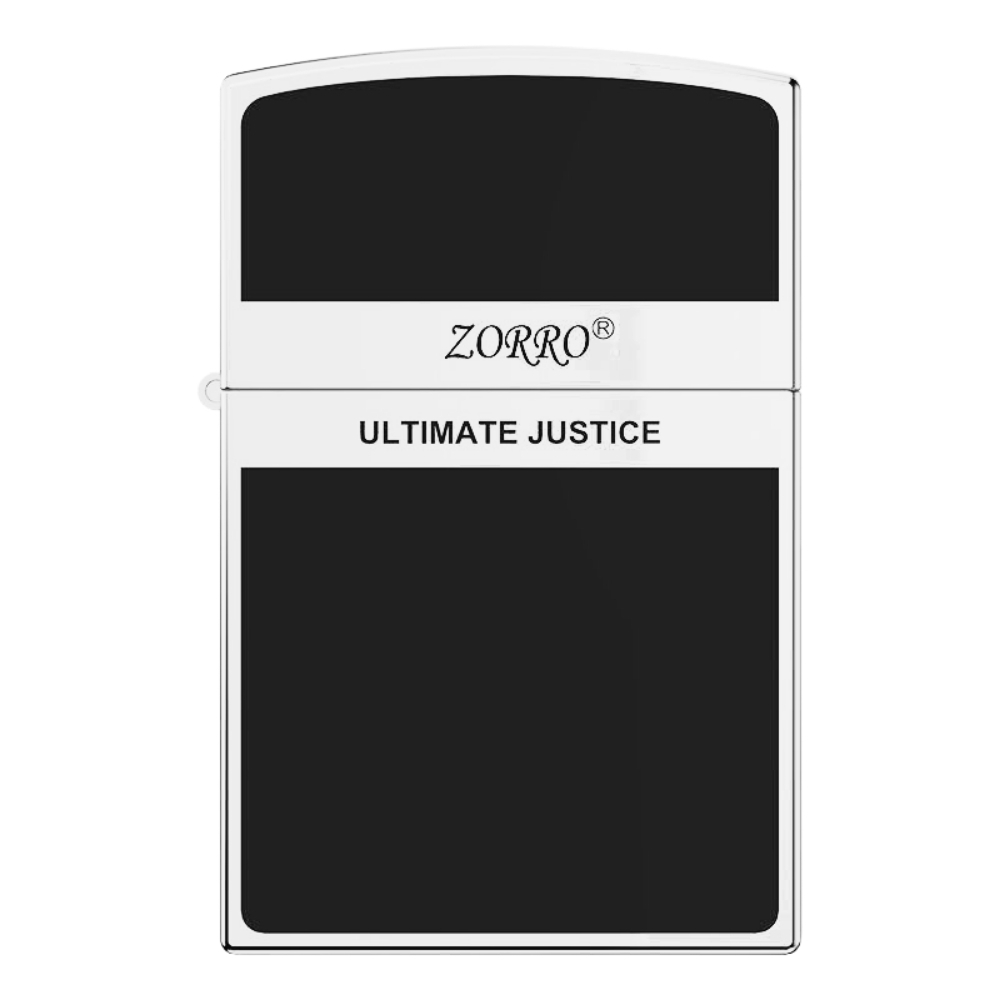 Smoke King Ultimate Justice Silver Classic Windproof Lighter – Fuel Not Included