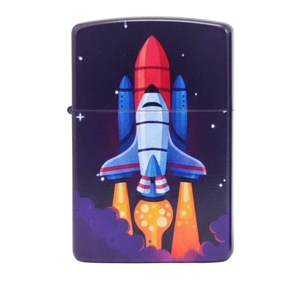 Smoke King Brass Space Shuttle Launch Windproof Classic Lighter | (Zorro Original) Refillable Lighter | Men's Gift (Fuel Not Included)