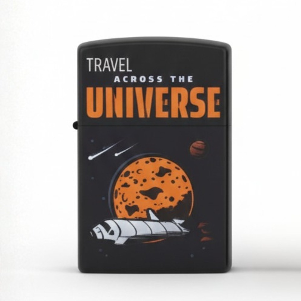 Smoke King Brass Travel Across the Universe Windproof Classic Lighter | (Zorro Original) Refillable Lighter | Men's Gift (Fuel Not Included)