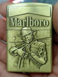 Smoke King Vintage Marlboro Gold Gunman Lighter