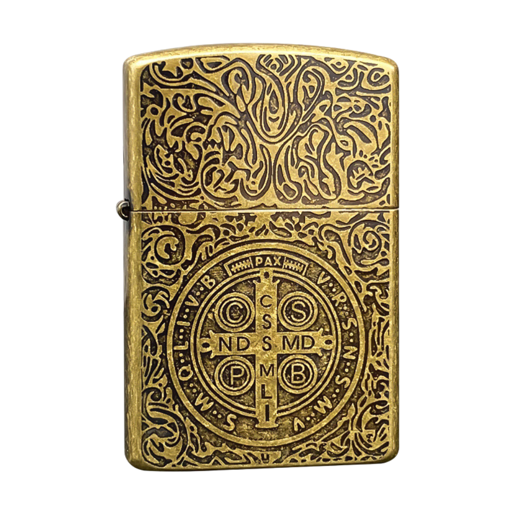 Smoke King Unique Gold Pocket Lighter (Gold) Zorro Original
