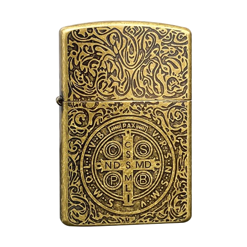 Smoke King Unique Gold Pocket Lighter (Gold) Zorro Original