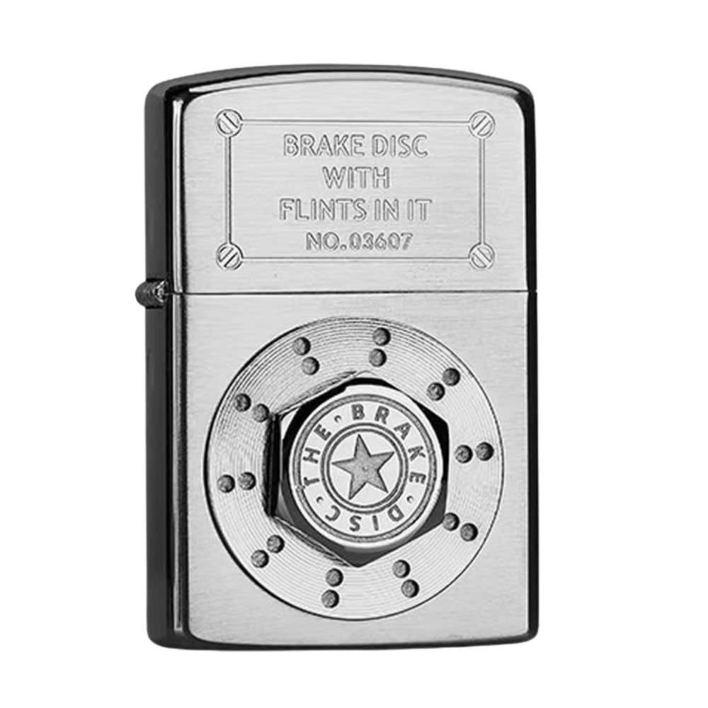 ZORRO Brake Disc Design Windproof Lighter – Silver