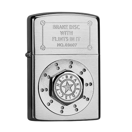 ZORRO Brake Disc Design Windproof Lighter – Silver