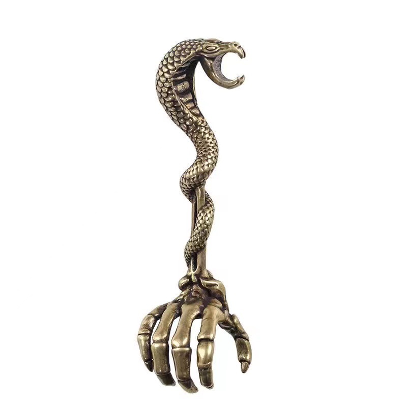 Bronze Vintage Serpent Hand Statement Ring