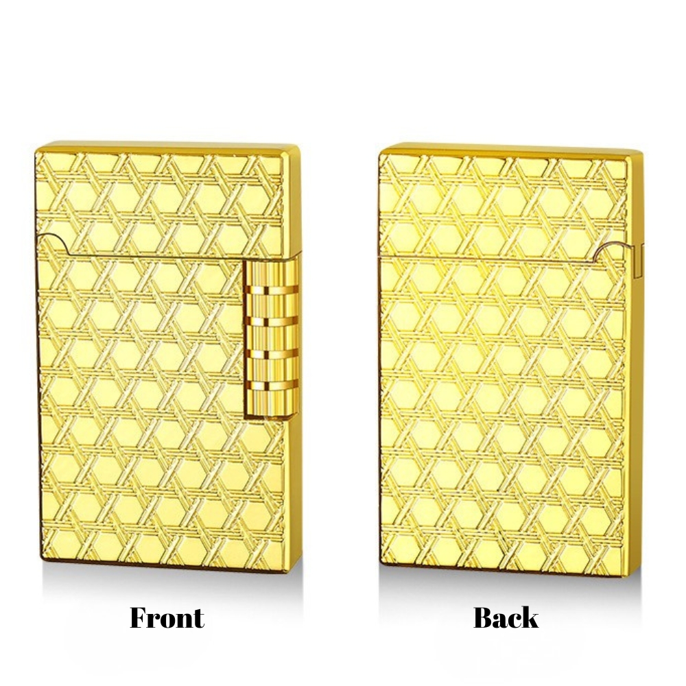 Smoke King Sanji Royal Gold Hex Lighter  One Piece Inspired Pulley Ignition Lighter, Soft Flame Refillable Lighter, Collection & Gifting