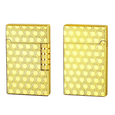 Smoke King Sanji Royal Gold Hex Lighter  One Piece Inspired Pulley Ignition Lighter, Soft Flame Refillable Lighter, Collection & Gifting