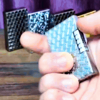 Smoke King Sanji Royal Silver Hex Lighter  One Piece Inspired Pulley Ignition Lighter, Soft Flame Refillable Lighter, Collection & Gifting animation