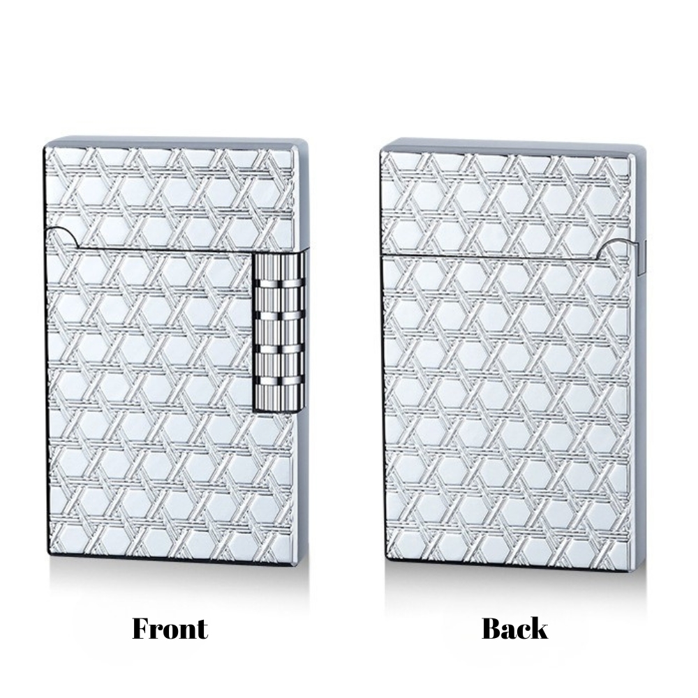 Smoke King Sanji Royal Silver Hex Lighter  One Piece Inspired Pulley Ignition Lighter, Soft Flame Refillable Lighter, Collection & Gifting