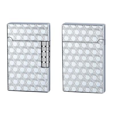 Smoke King Sanji Royal Silver Hex Lighter  One Piece Inspired Pulley Ignition Lighter, Soft Flame Refillable Lighter, Collection & Gifting