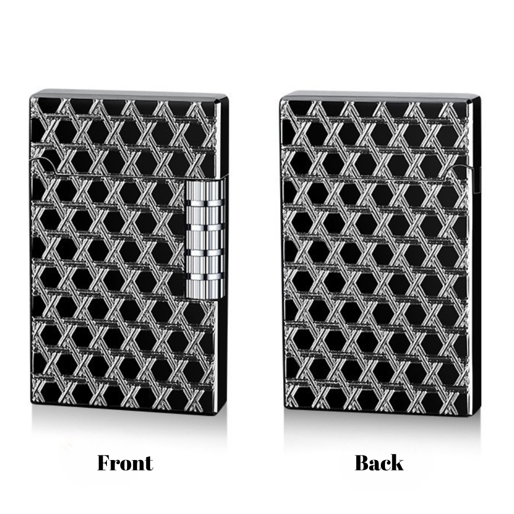 Smoke King Sanji Royal Midnight Black Hex Lighter  One Piece Inspired Pulley Ignition Lighter, Soft Flame Refillable Lighter, Collection & Gifting