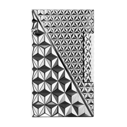Smoke King Sanji Diamond-Cut Silver Lighter – Premium Stainless Steel Butane Refillable Lighter