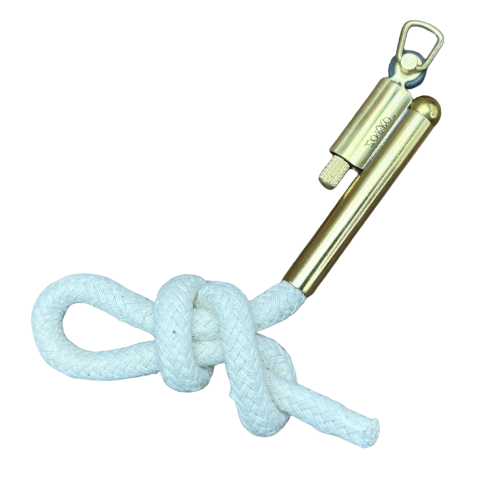 Smoke King Vintage Sailors Rope Lighter | Windproof Trench Flint Spark Lighter | No Gas No Flame Outdoor Fire Starter | Retro Metal Camping Lighter