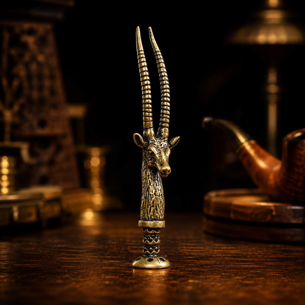 Deer Head Smoking Pipe Tamper