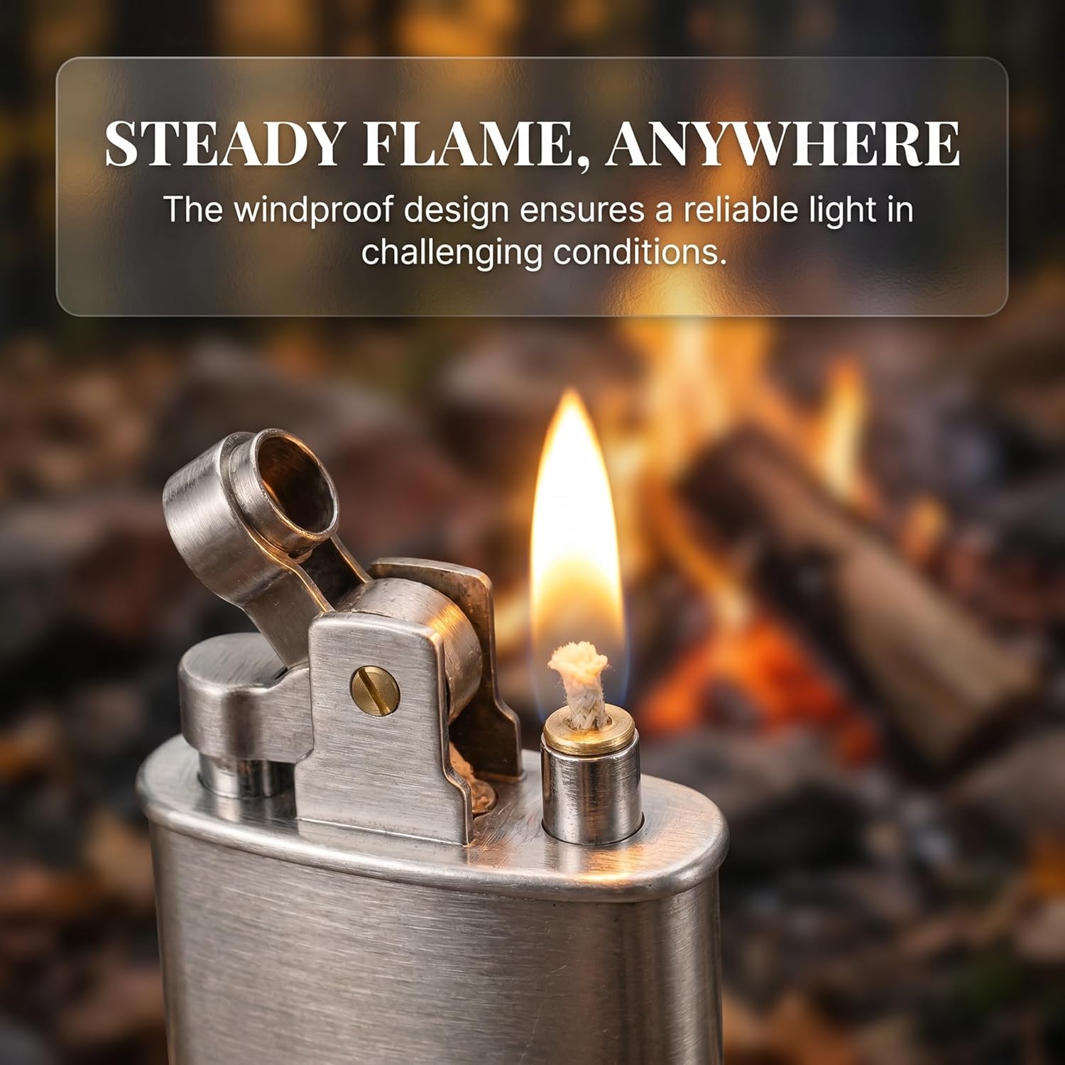 Smoke King Vintage HY695 Silver Lighter