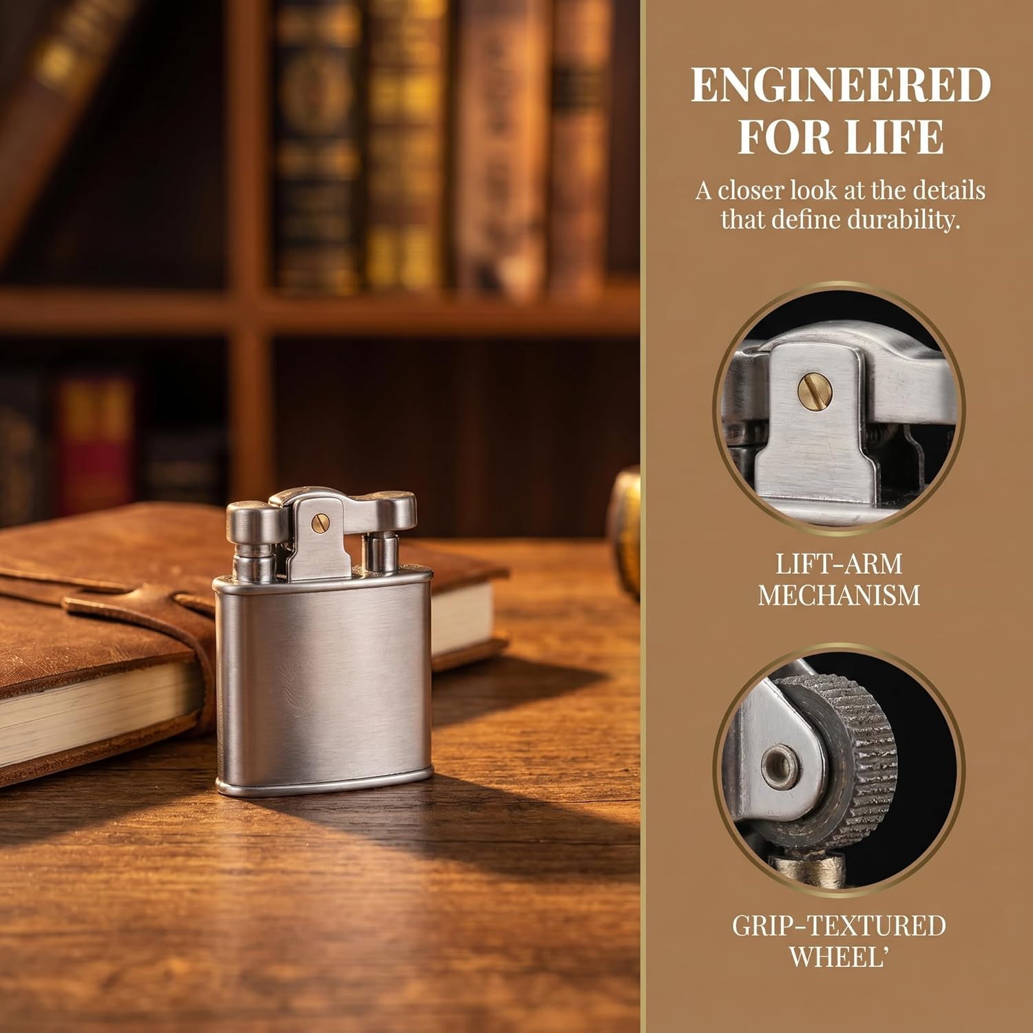 Smoke King Vintage HY695 Silver Lighter