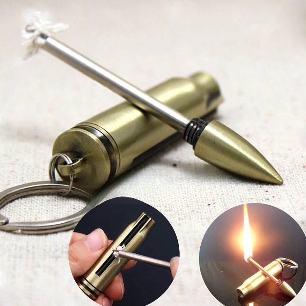 Bullet Fire Starter Lighter Gold