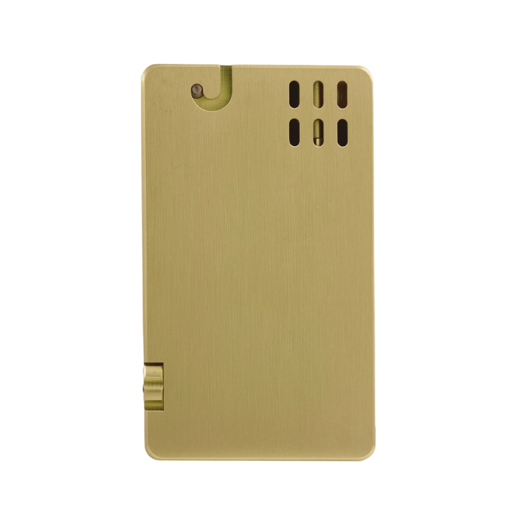 Smoke King Monolith Brass Lighter – Premium Refillable Fluid Lighter (Fuel Not Included)