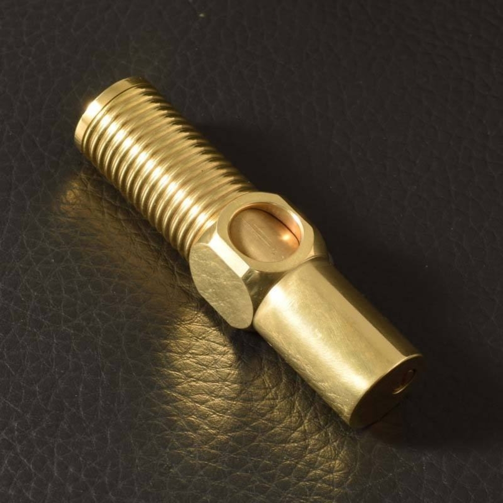 Vintage Trench Lighter, Refillable Kerosene Lighter with Screw Design, Pull-Out Flint Ignition, Soft Flame & Gold Metal Lighter for Men, Dad, Husband & Collectors.