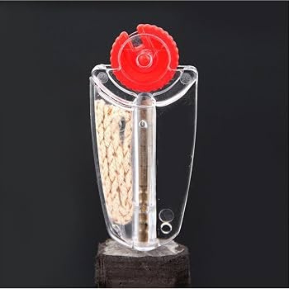 Smoke King Lighter Flint & Wick Set – 7 Flint Stones + 1 Wick for Kerosene Oil Lighters