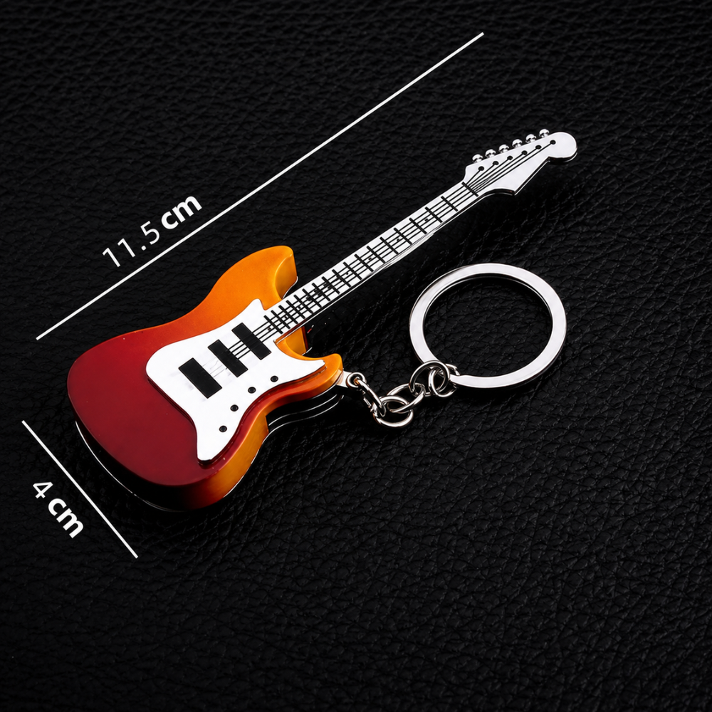 Stylish Guitar Metal keychain Lighter