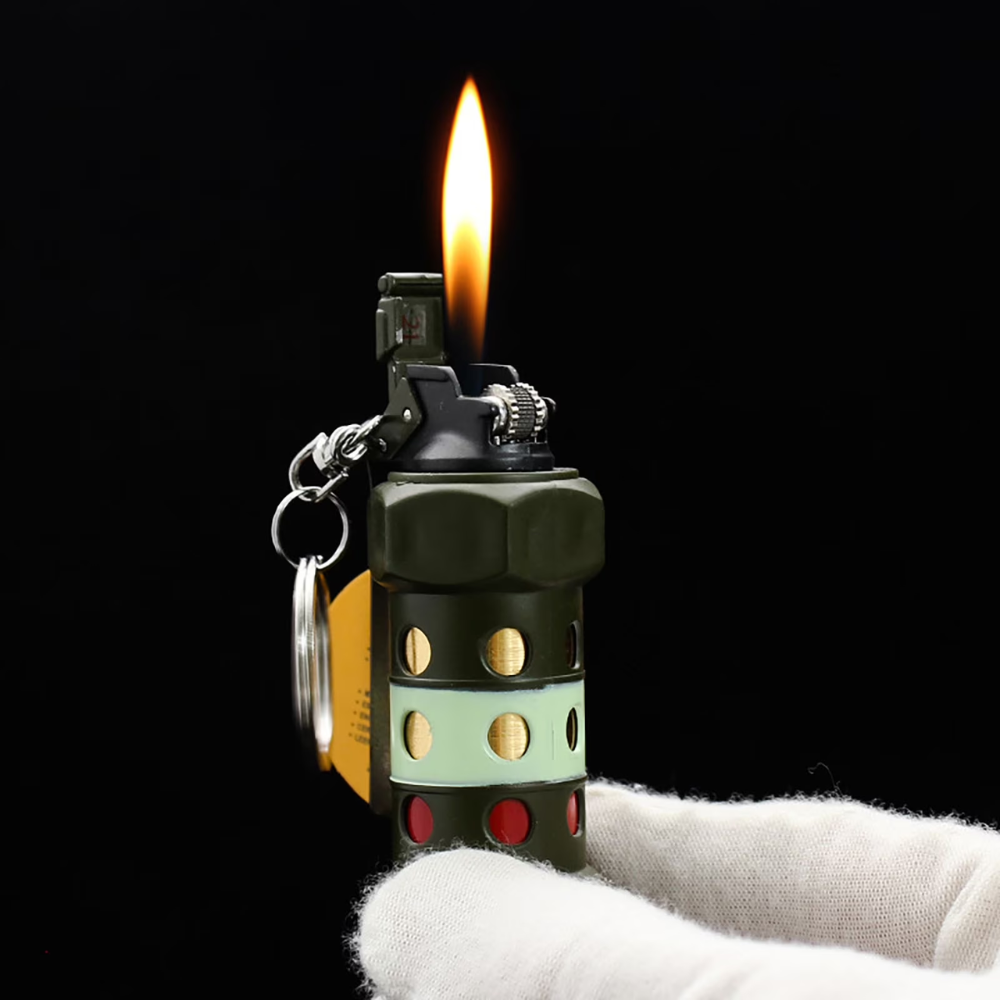 Grenade Style Keychain Lighter (Single Pic)