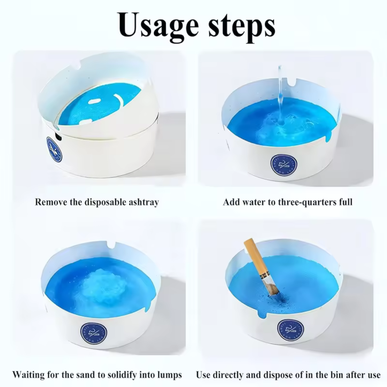 Disposable Foam Ashtray 25 Pack.