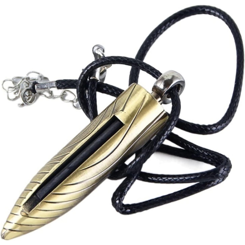 Bullet Fire Starter Gold Keychain Lighter.