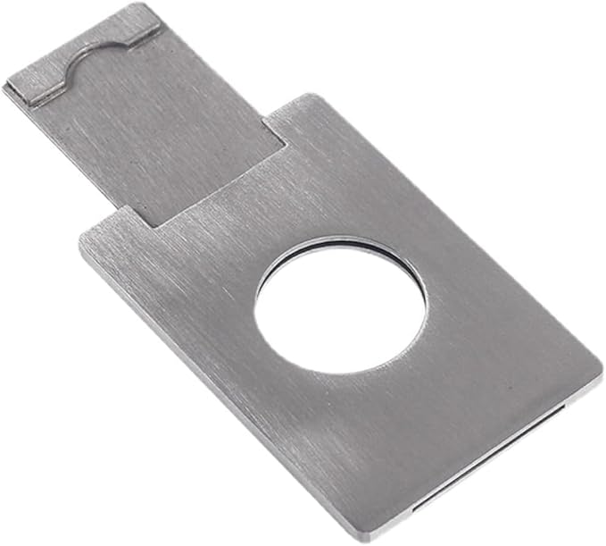 Smoke King Mini Stainless Steel Cutter Portable Square Guillotine Cutter, Semi-Automatic Sharp Blade, Pocket-Friendly Gift for Men
