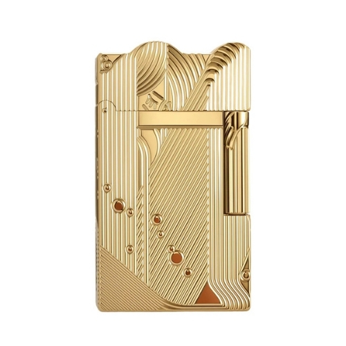 Smoke King Premium Gold OG Sanji Lighter – Classic Ping Sound, Copper Body, Butane Refillable, Adjustable Flame, Luxury Gift Box Included