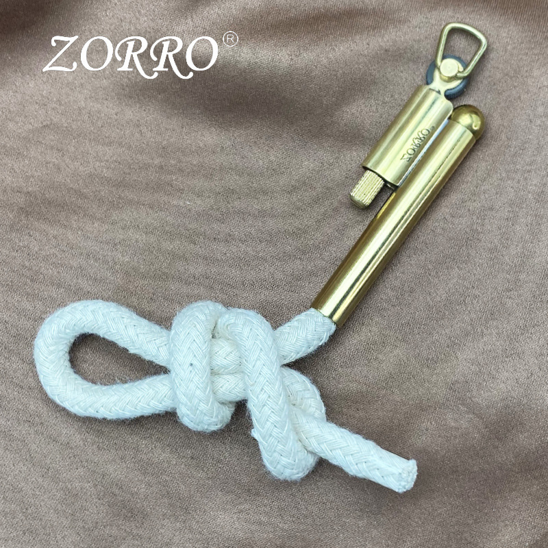 Smoke King Vintage Sailors Rope Lighter | Windproof Trench Flint Spark Lighter | No Gas No Flame Outdoor Fire Starter | Retro Metal Camping Lighter