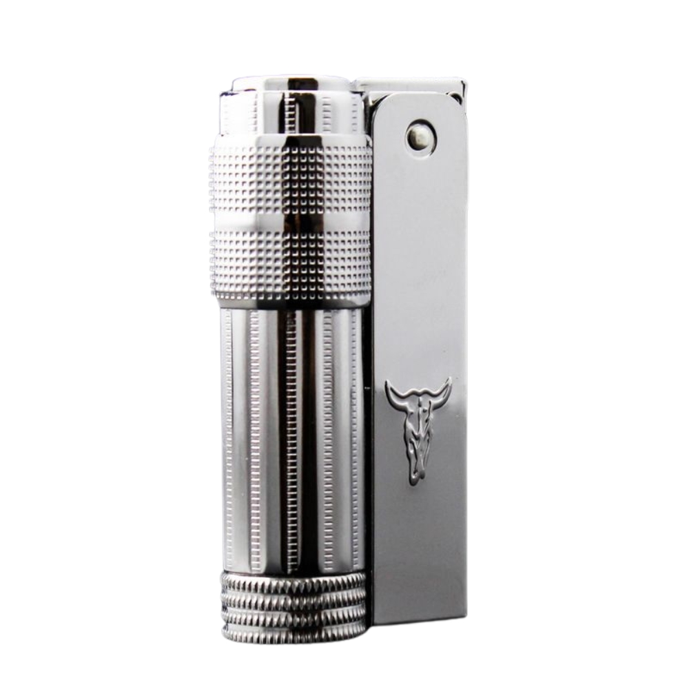 Smoke King Bullhead IMCO Vintage Genuine Old Gasoline Lighter High Quality Metal.